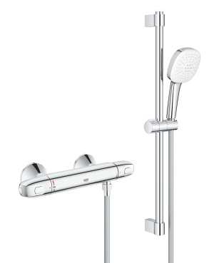 Термостат для душа GROHE Grohtherm 1000 с душевым гарнитуром, хром (34820005)