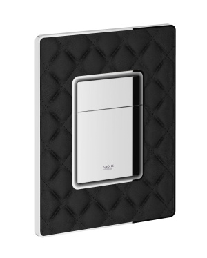 Панель смыва для унитаза GROHE Skate Cosmopolitan с кожаной поверхностью, 3 режима, черный (38913XN0)