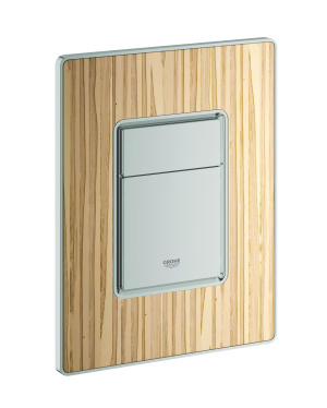 Панель смыва для унитаза GROHE Skate Cosmopolitan c деревянной поверхностью, 3 режима, ясень (38849HT0)