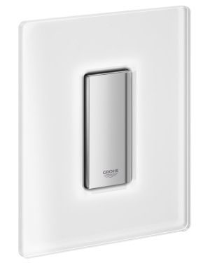 Панель смыва для писсуара GROHE Skate Cosmopolitan со стеклянной поверхностью, хром/да Винчи белый (38846MF0)