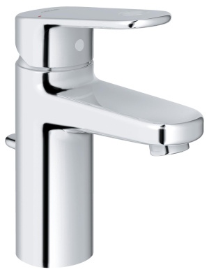 Смеситель для раковины GROHE Europlus с донным клапаном, хром (32612002)