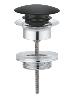 Донный клапан для раковины GROHE, фантомный черный (65807KF0)