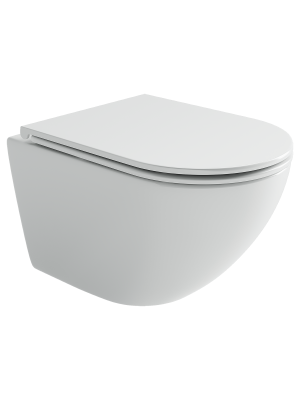 Подвесной унитаз Ceramicanova Вихрь безободковый, смыв Торнадо, белый (CN11007T)