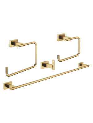 Набор аксессуаров GROHE Essentials Cube (4 предмета), холодный рассвет, матовый (40778GN1)