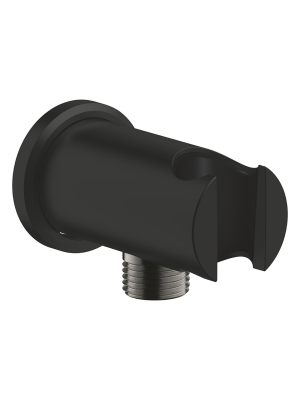 Подключение для душевого шланга GROHE Rainshower с держателем ручного душа, матовый черный (266582430)