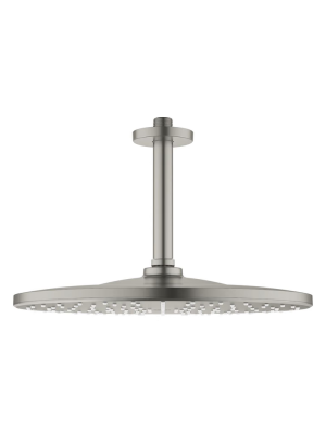 Верхний душ GROHE Rainshower 310 Mono с душевым кронштейном, сатиновая сталь (26560MS0)