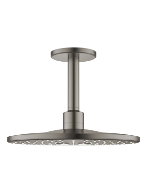 Верхний душ GROHE Rainshower 310 SmartActive с душевым кронштейном, 2 режима, 142 мм, сатиновый графит (26477MG0)