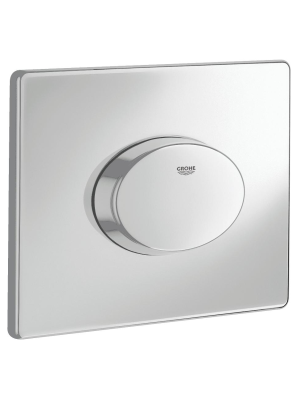 Панель смыва для унитаза GROHE Skate Air для горизонтального монтажа с 1 режимом смыва, матовый хром (38565P00)