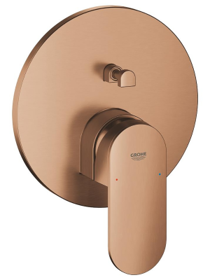 Внешняя часть смесителя для ванны GROHE Plus с переключателем на 2 положения, теплый закат матовый (24060DL4)