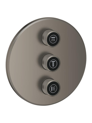 Внешняя часть переключателя потоков GROHE Grohtherm SmartControl на 3 потребителя, сатиновый графит (29122MG0)