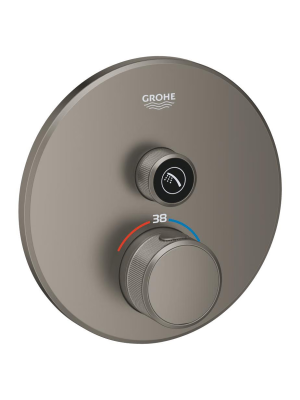 Внешняя часть термостата для душа GROHE Grohtherm SmartControl на 1 потребителя, сатиновый графит (29118MG0)
