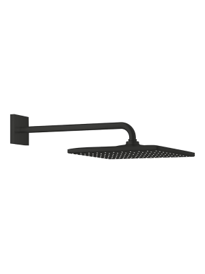 Верхний душ GROHE Rainshower Mono 310 Cube, 7,5 л/мин, 1 режим, 422 мм, черный матовый (265642430)