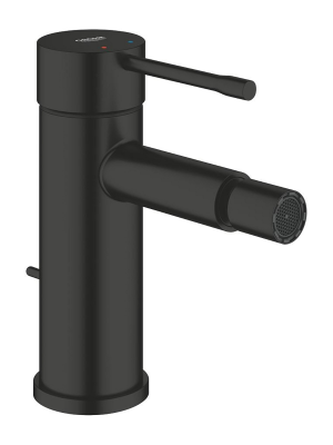 Смеситель для биде GROHE Essence с донным клапаном, матовый черный (329352431)