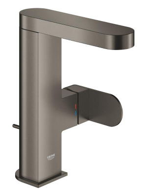Смеситель для раковины GROHE Plus с донным клапаном, M-size, темный графит матовый (23871AL4)