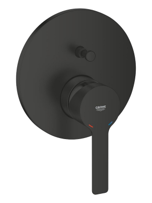 Внешняя часть смесителя для ванны GROHE Lineare, матовый черный (240642431)