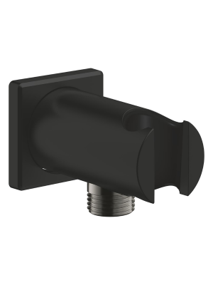 Подключение для душевого шланга GROHE Rainshower с держателем ручного душа, матовый черный (266592430)