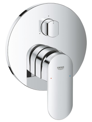 Внешняя часть смесителя для ванны GROHE Plus с переключателем на 3 положения, хром (24093004)