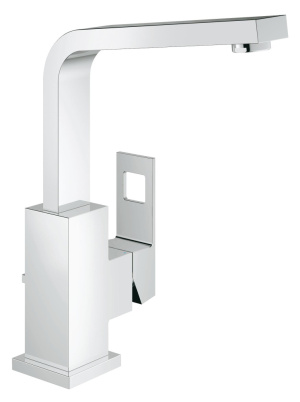 Смеситель для раковины GROHE Eurocube с донным клапаном и высоким изливом 23135_cfg