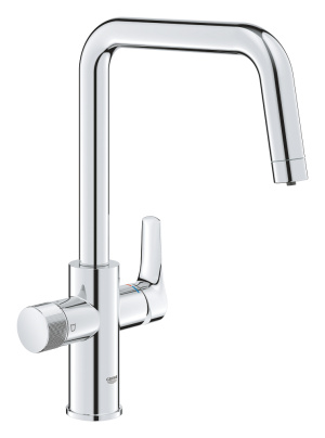 Смеситель для кухонной мойки GROHE Blue Pure Start с функцией фильтрации, без фильтра в комплекте, хром (30595000)