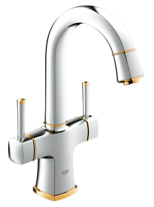 Смеситель для раковины GROHE Grandera, L-size, хром/золото (21107IG0)