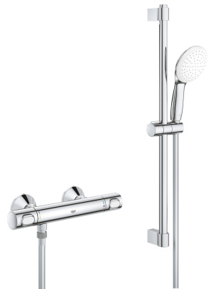 Термостат для душа GROHE Grohtherm 500 с душевым гарнитуром, хром (34796001)