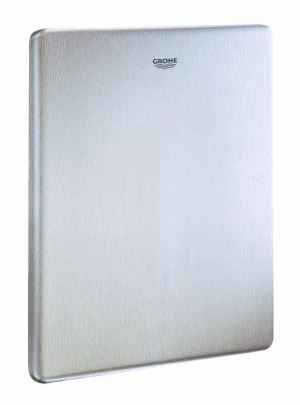 Панель смыва для унитаза GROHE Tectron Skate радиоэлектронная, нержавеющая сталь (38759SD0)