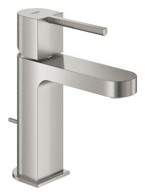 Смеситель для раковины GROHE Plus с донным клапаном, S-Size, суперсталь (32612DC3)