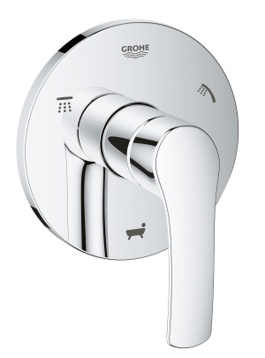 Внешняя часть переключателя потоков GROHE Eurosmart на 3 положения, хром (19972002)