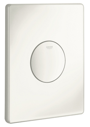 Панель смыва для унитаза GROHE Skate для вертикального монтажа с 1 режимом смыва, альпин-белый (37547SH0)