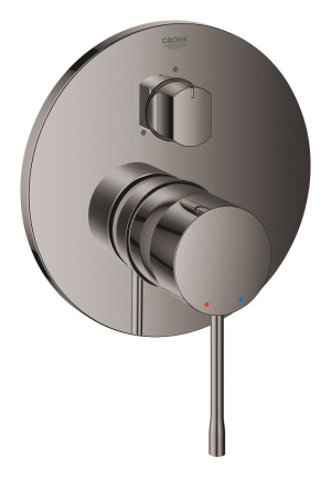 Внешняя часть смесителя для ванны GROHE Essence на 3 потребителя, темный графит глянец (24169A01)