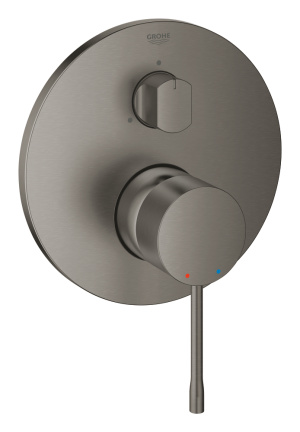 Внешняя часть смесителя для ванны GROHE Essence на 3 потребителя, темный графит матовый (24169AL1)