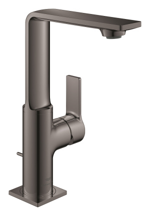 Смеситель для раковины GROHE Allure с донным клапаном, L-Size, темный графит глянец (32146A01)