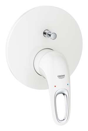Внешняя часть смесителя для ванны GROHE Eurostyle, белая луна (24049LS3)