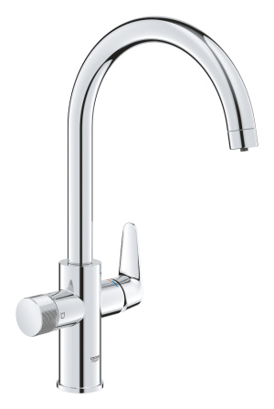 Смеситель для кухонной мойки GROHE Blue Pure StartCurve с функцией фильтрации, без фильтра в комплекте, хром (30592000)