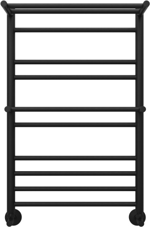 Полотенцесушитель водяной Aquatek Альфа П10 500x800, черный муар AQ RRP1080BL
