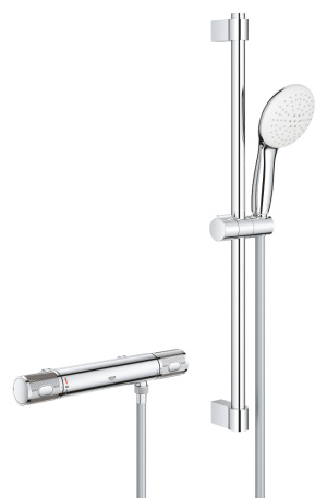Термостат для душа GROHE Grohtherm 1000 Performance с душевым гарнитуром, хром (34836001)