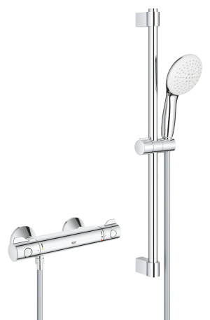 Термостат для душа GROHE Grohtherm 800 с душевым гарнитуром, хром (34565002)