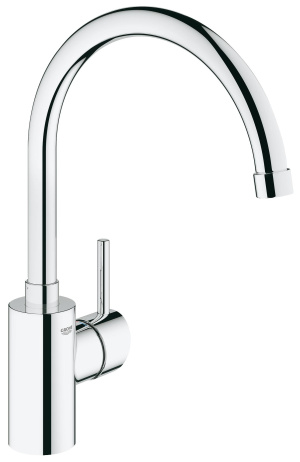 Смеситель для кухонной мойки GROHE Concetto с высоким С-изливом, хром (32661001)