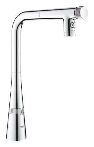 Смеситель для кухни GROHE Zedra SmartControl с вытяжным изливом 2jet, хром (31886000)