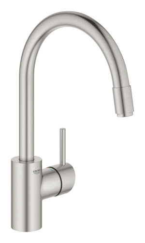 Смеситель для кухни GROHE Concetto с вытяжным изливом, суперсталь (32663DC3)