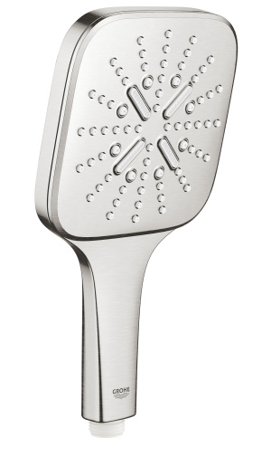 Ручной душ GROHE Rainshower SmartActive 130 Cube, 3 режима, суперсталь (26582DC0)