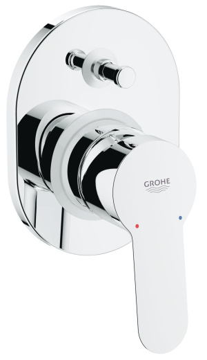 Смеситель для ванны GROHE BauEdge в комплекте с монтажной частью, хром (29039000)