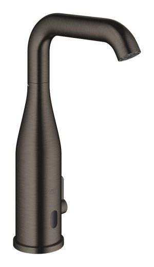 Смеситель для раковины GROHE Essence E инфракрасный, с регулировкой температуры, питание от батареи 6V, темный графит матовый (36445AL0)