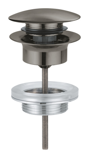 Донный клапан для раковины GROHE, темный графит матовый (65807AL0)