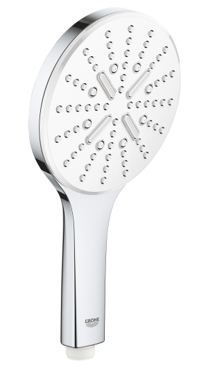 Ручной душ GROHE Rainshower SmartActive 130, 12 л/мин, 3 режима, белая луна (26544LS0)