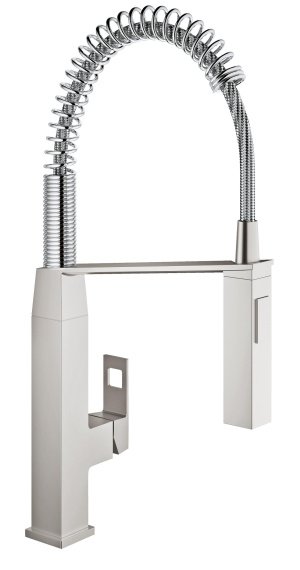Смеситель для кухни GROHE Eurocube, суперсталь (31395DC0)