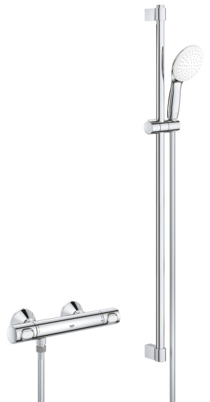 Термостат для душа GROHE Grohtherm 500 с душевым гарнитуром, хром (34797001)