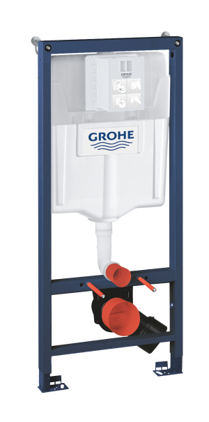 Комплект 2-в-1 для подвесного унитаза GROHE Rapid SL: инсталляция, крепление к стене, ревизионный короб для малых панелей (39750001)