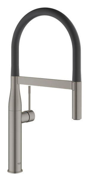 Смеситель для кухонной мойки GROHE Essence профессиональный, темный графит матовый (30294AL0-DP) (ПОВРЕЖДЕНА УПАКОВКА)