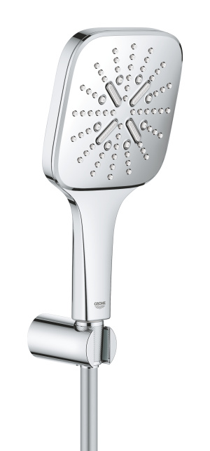 Душевой набор GROHE Rainshower SmartActive 130 Cube, 3 режима, 1500 мм, 9,5 л/мин, хром (26589000)